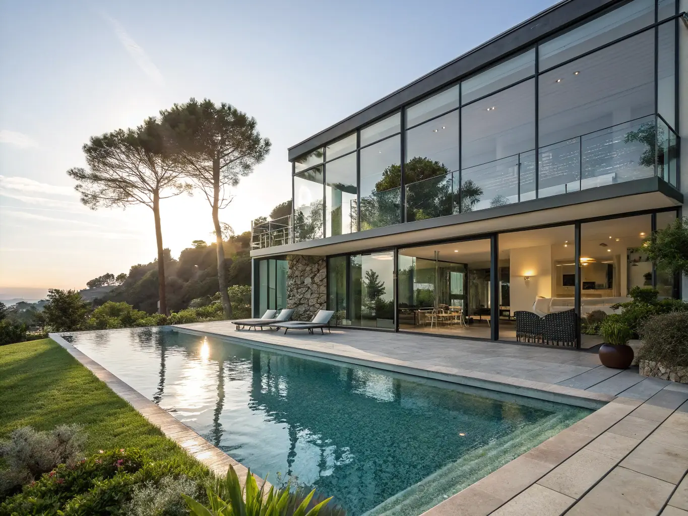 A daytime shot of a residential villa in Sunrise Township, surrounded by lush greenery, showcasing the integrated township's commitment to sustainable community living.
