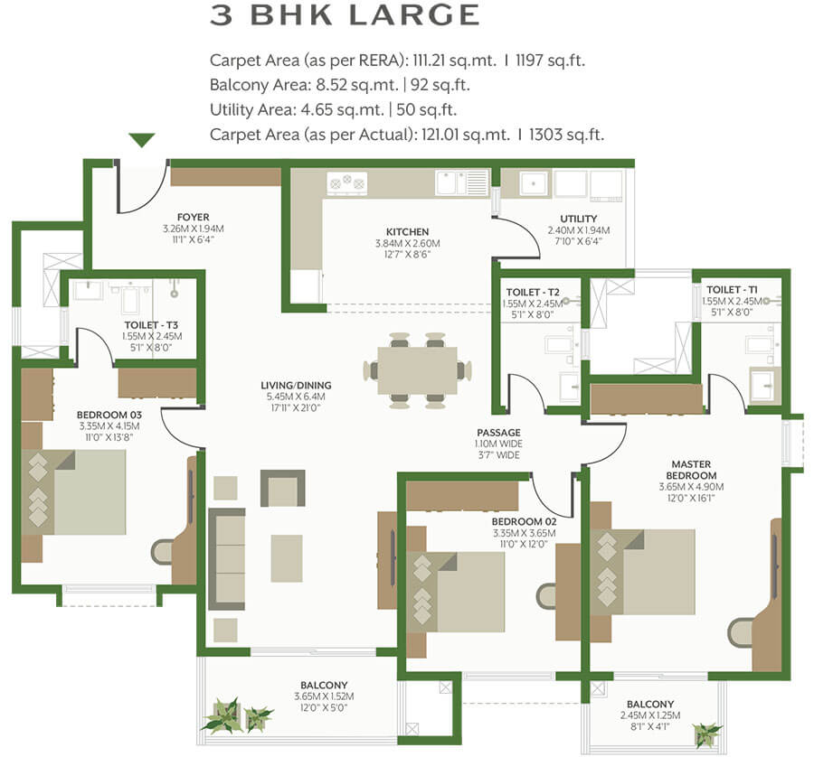 Alembic Cloud Forest — 3 BHK Large